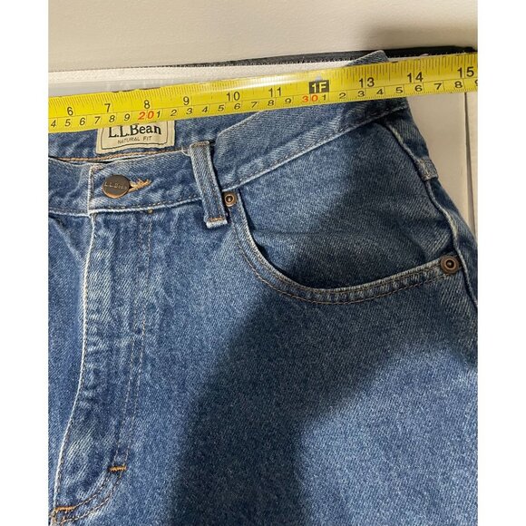 L.L. Bean Natural Fit Men's Jeans 30X34 100% Cotton Denim Classic Blue Wash - Picture 15 of 15